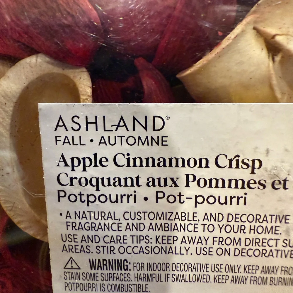 Home Decor Ashland Home Fragrance Potpourri Apple Cinnamon Crisp NWT